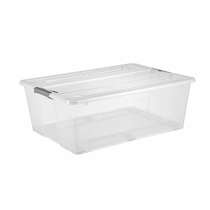 All Set 90L Clear Modular Storage Container