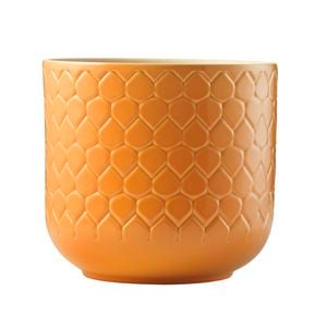 Borralheira 200 x 130mm Orange Teardrop Ceramic Pot