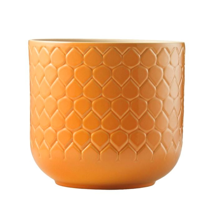 Borralheira 200 x 130mm Orange Teardrop Ceramic Pot