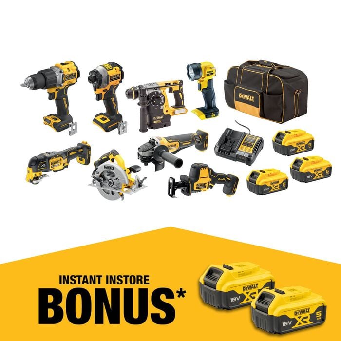 DeWALT 18V XR 5.0Ah 8 Piece Combo Kit DCZ801P3-XE