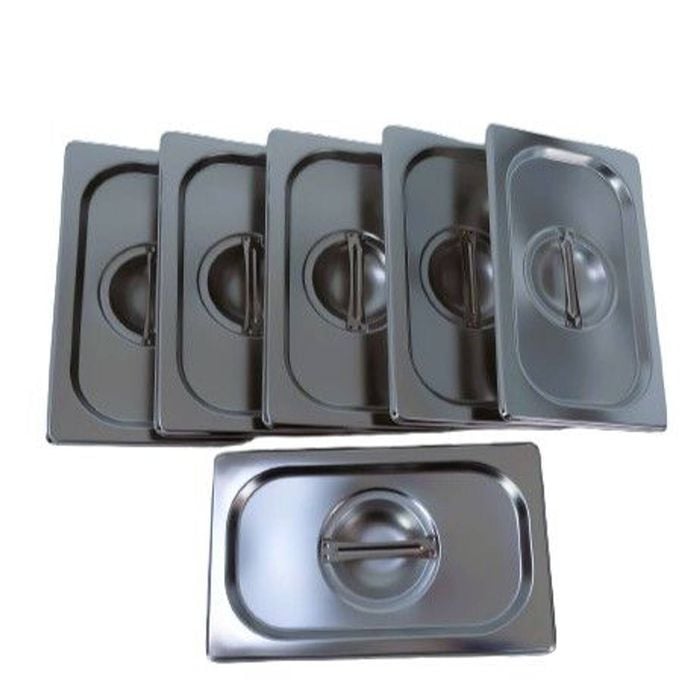 LCE Gastronorm GN Pan Quarter Size 1/4 GN Pan lids (Pack of 6)