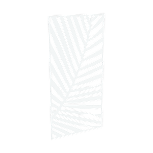 ProtectorAl 300-1200 x 1201-2400mm Pearl White Palm Unframed Solid Aluminium Decorative Panel