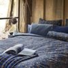 Tutti i Fiori Dark Blue Quilt Cover Set- Queen