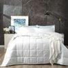 Ddecor Home Binary 500tc Cotton Jacquard Comforter Set Queen Bed White
