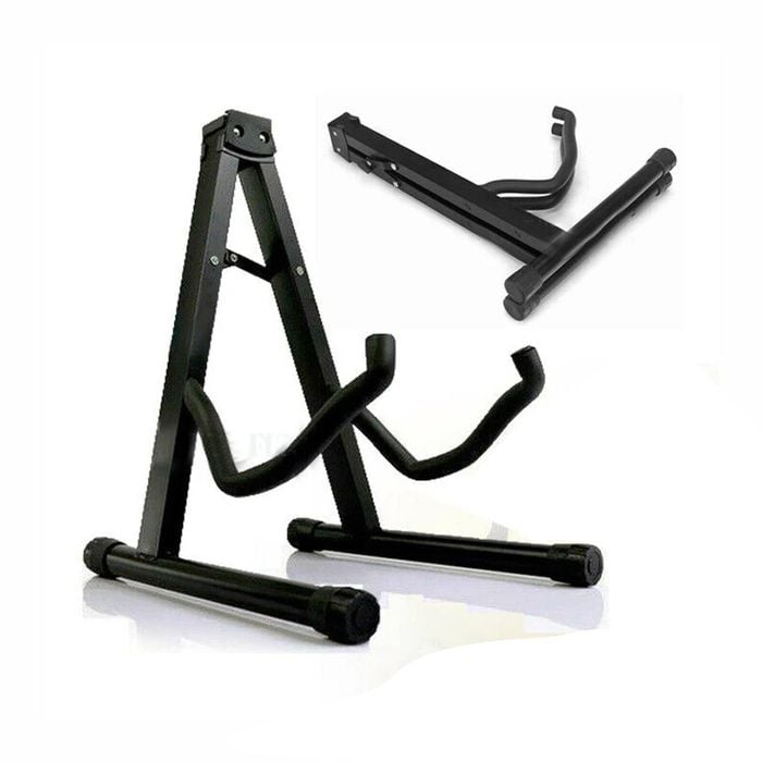 Folding Guitar Stand Electric Acoustic Bass Floor Rack Holder