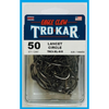 Eagle Claw Trokar TK4 NonOffset Black Lancet Circle Fishing Hook 50 Pack 8/0