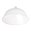 Olympia Kristallon Domed Cover Polycarbonate Clear 315(ø) X 125(h)mm Food Display Cover Plate Lid