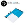 24in Cover for Wire Dog Cage - BLUE - Blue | Fabric | 63 x 44 x 50.5cm (L x W x H)