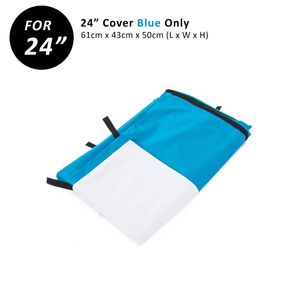 24in Cover for Wire Dog Cage - BLUE - Blue | Fabric | 63 x 44 x 50.5cm (L x W x H)