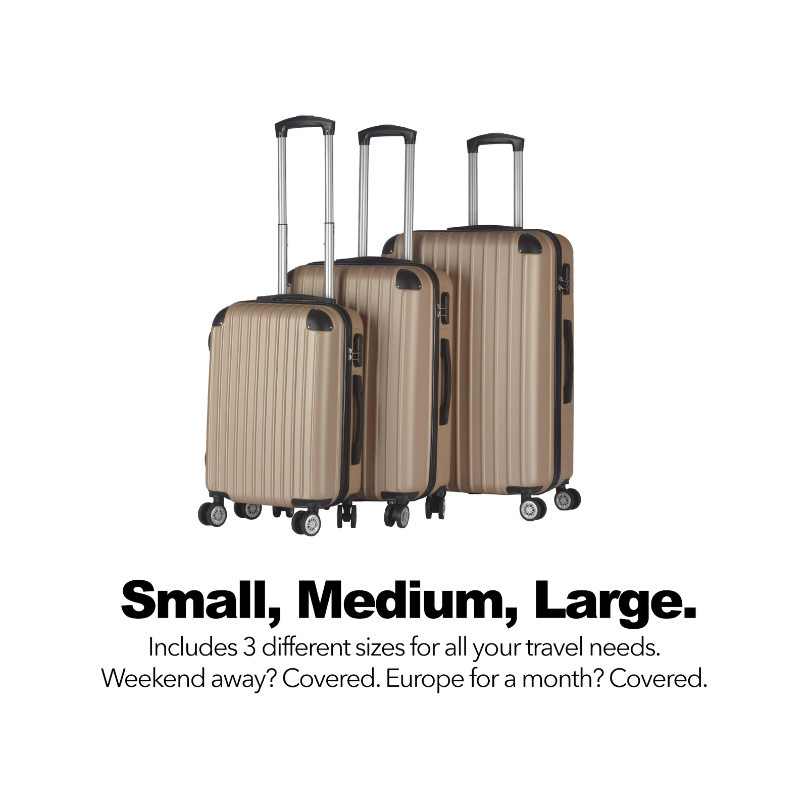 Milano abs luxury shockproof luggage online