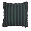 KAAT Amsterdam Viggo Green Stripe Square Filled Cushion 45cm x 45cm