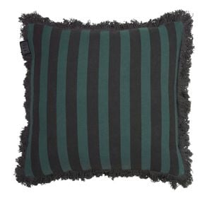 KAAT Amsterdam Viggo Green Stripe Square Filled Cushion 45cm x 45cm