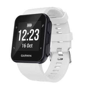 TEGAL Silicone Sport Band Strap For Garmin Forerunner 35 White