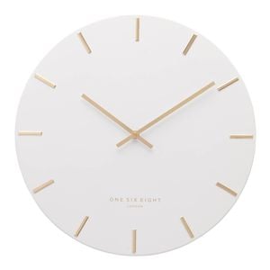 One Six Eight London  LUCA White 60cm Silent Wall Clock