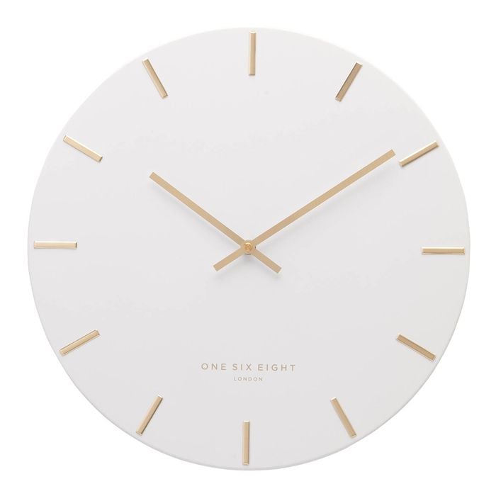 One Six Eight London  LUCA White 60cm Silent Wall Clock