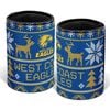 AFL Christmas Stubby Cooler - West Coast Eagles - Rubber Base - XMAS