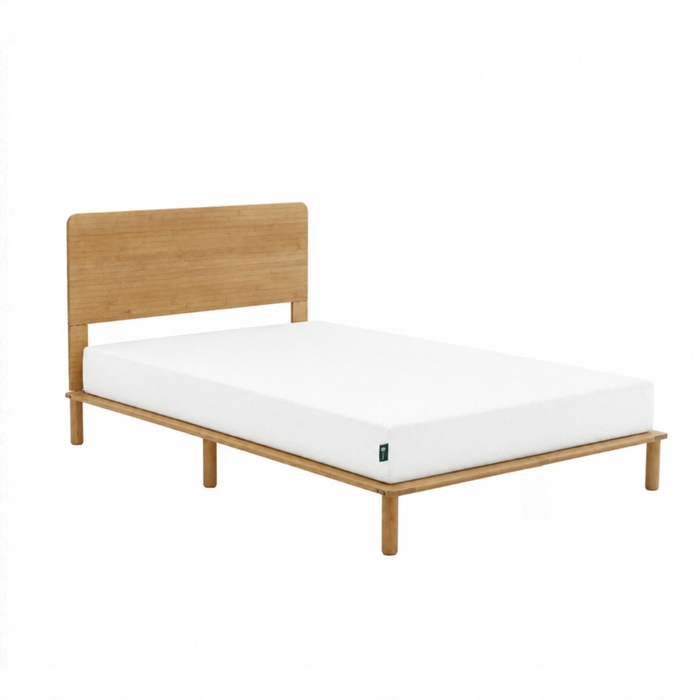 Zinus King Single Arden Japandi Bamboo Wood Bed Frame & Memory Foam Mattress Set, 20cm Green Tea