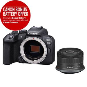 Canon Eos R10 With Rf-s 18-45mm Is Stm Lens