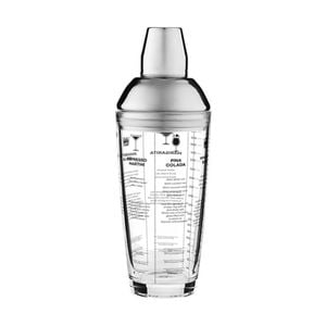 Maxwell & Williams Cocktail & Co Glass S/S 680ml Shaker w/ Recipe