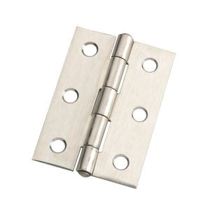 Zenith  70mm Satin Stainless Steel Butt Hinge Fixed Pin