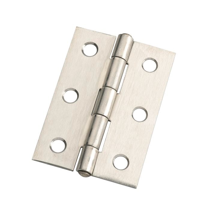 Zenith  70mm Satin Stainless Steel Butt Hinge Fixed Pin