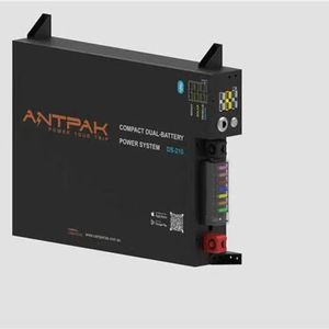 ANTPAK 210Ah 200Ah  Slimline Behind Seat Dual Battery System Kit Built-in 40A DC-DC Charger