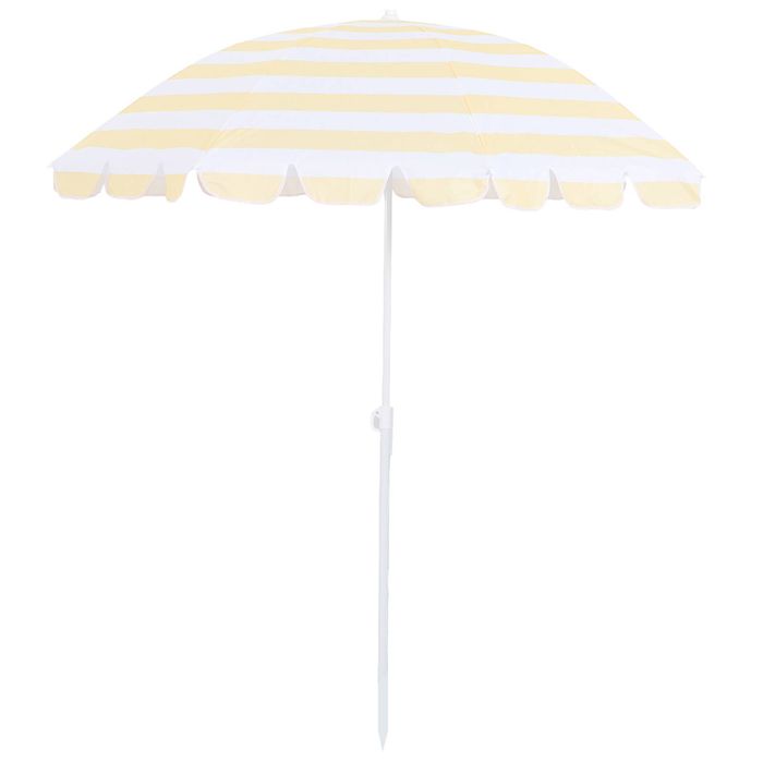 Marquee 1.8m Butter Yellow Beach Umbrella