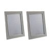 2PK SS Collective Silver Textured Dolton Boarded Photo Frame Rectangle 4x6