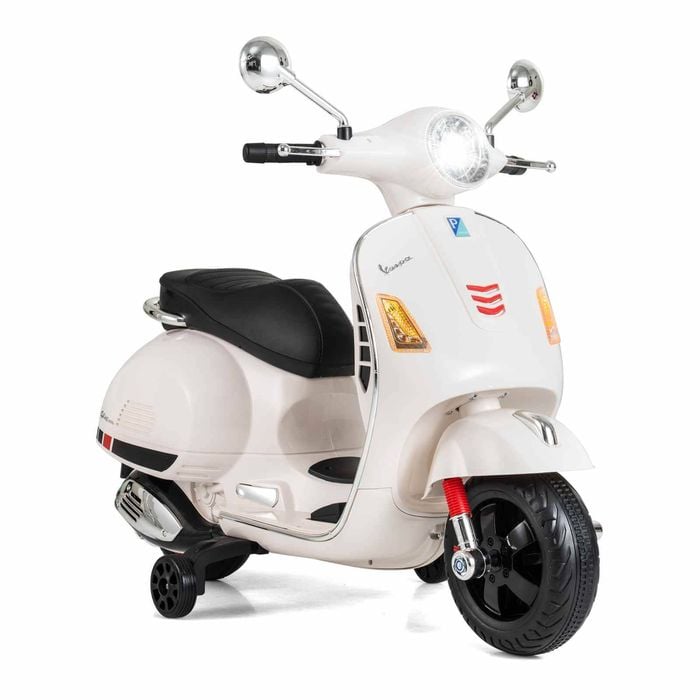 Costway 12v Electric Motorcycle Kid Motorbike Ride On Car W/training Wheels White