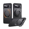 360°Rotatable Magnetic Ring Black Case Magsafe With Stand & Ring Holder - For Google Pixel 8