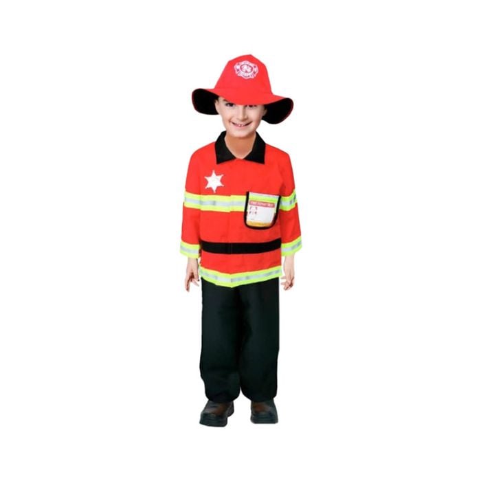 More Than Party Boys Children Fire Fighter Kids Costume Large 130-150cm