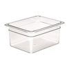Cambro Gastronorm Food Pan Polycarbonate Clear 1/2 Size 150mm Commercial Kitchen Storage