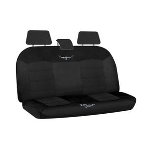 R.m.williams Rmw Longhorns Black Mesh Rear Car Seat Cover Universal Fit