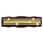 Formula Sports Snooker Billiard Scoreboard - Mahogany & Brass
