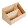 Olympia Hevea Wood Tea Station 12 Compartment 285x160x150mm Buffet Beverage Storage Organizer