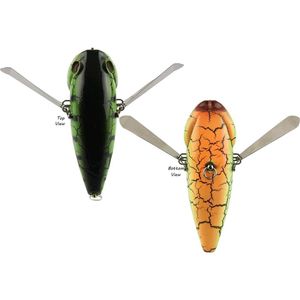 Atomic Hardz Slappa 90 Cicada 90mm 28.1g Fishing Lure Snake Green Tiger