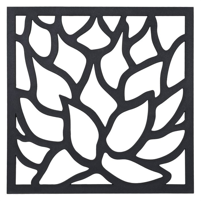 Matrix 575 x 575mm Charcoal Lotus Wall Art