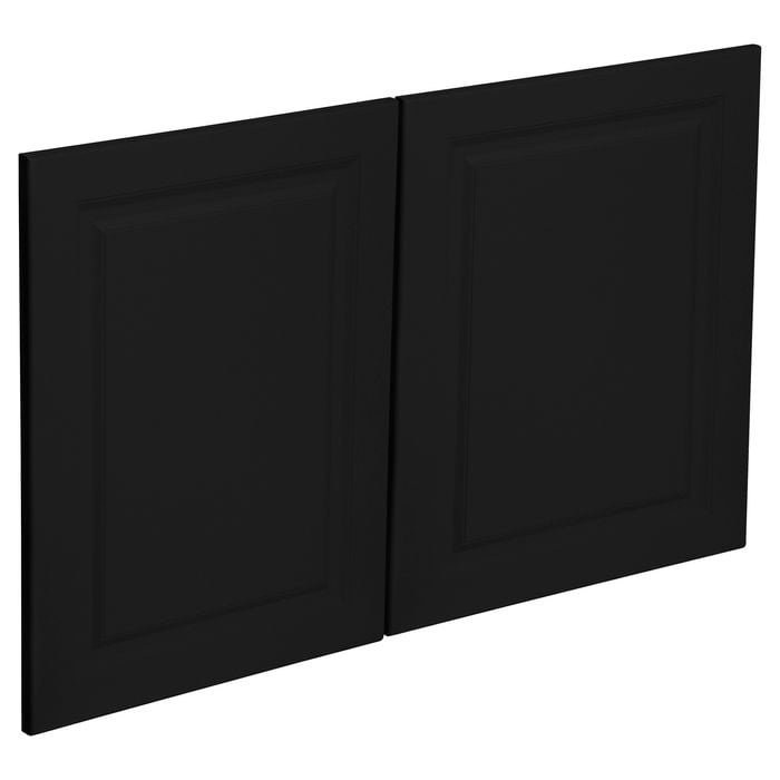 Kaboodle 900mm Black Olive Heritage Rangehood Cabinet Doors - 2 Pack