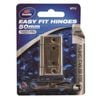 Zenith Easy Fit Hinge  50mm 2pk Fixed Pin Polished Stainless Steel