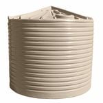 Clark Tanks 13600L Round Poly Water Tank - Beige