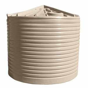 Clark Tanks 13600L Round Poly Water Tank - Beige