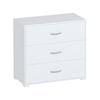 Practa 3 Drawer Chest of Drawers Unit White