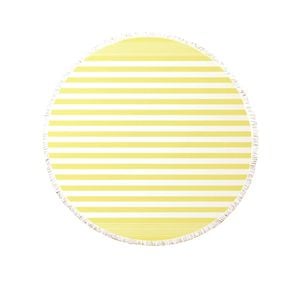 J.Elliot Round Cotton Turkish Towel Lemon Sorbet