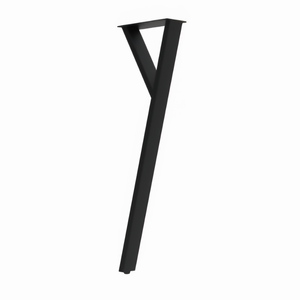 Rapid 210 x 710 x 80mm Black Soho Y Table Leg