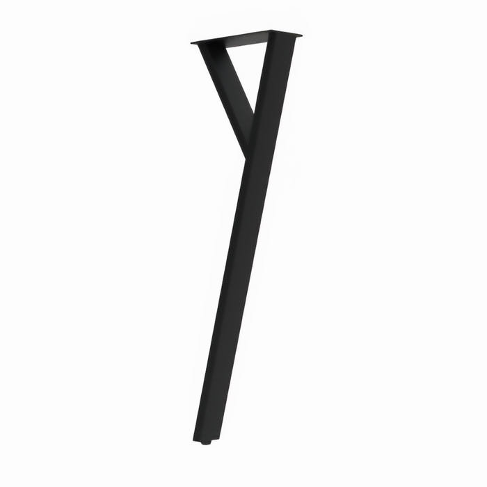 Rapid 210 x 710 x 80mm Black Soho Y Table Leg