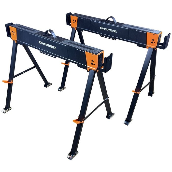 Craftright Folding Metal Saw Horse – 2 Pack