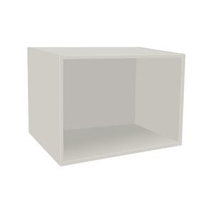 Kaboodle Customisable Microwave Open Shelf 460x400-499mm White Pepper