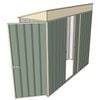Build-a-Shed 0.8 x 2.3 x 2m Skillion Hinged Door Shed with Single Sliding Door - Green