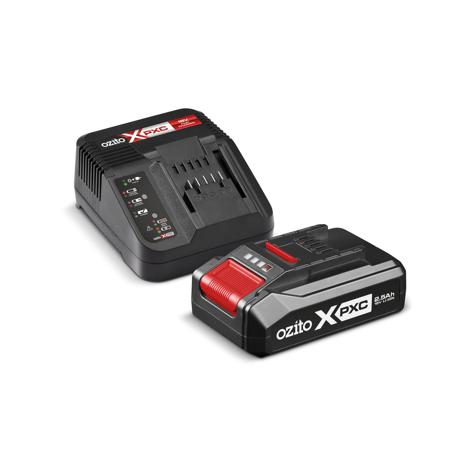 Ozito PXC 18V 2.5Ah Battery And Charger PXBC-25B - Kit - Bunnings New ...