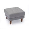 Zinus Adair Modern Ottoman - Light Grey